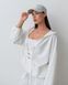 Костюм жіночий oversize білий великого розміру кофта та штани 2349 фото 3
