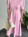 Сукня жіноча літня рожева міді на ґудзиках костюмна тканина приталена 2838 фото 6