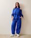 Костюм жіночий oversize синій великого розміру кофта та штани 2315 фото 1